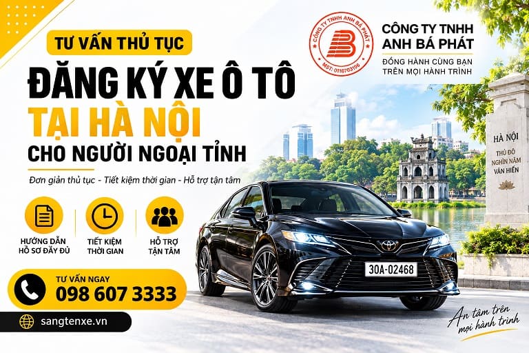 Tư vấn hồ sơ xe ngoại tỉnh tại Hà Nội